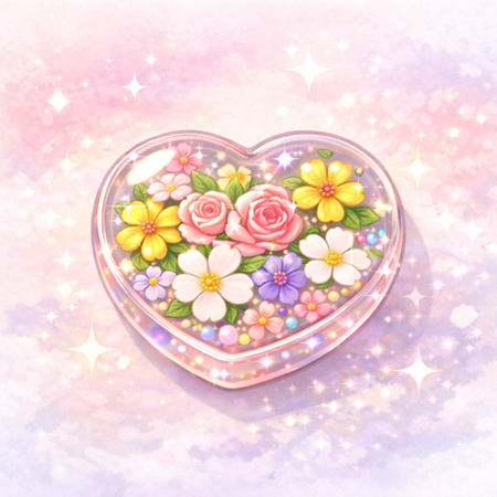 お花を封入した作品の作り方