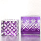 【レジンクラブ】レジン封入シール 『切子 紫』 ★両面タイプ★