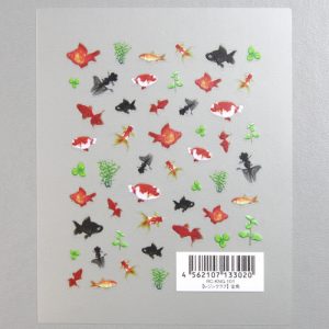 【レジンクラブ】レジン封入シール 『金魚』 ★両面タイプ★