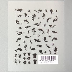 【レジンクラブ】レジン封入シール 『マーメイドシルエット』 ★両面タイプ★