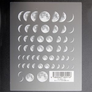 【レジンクラブ】レジン封入シール 『月の満ち欠け』 ★両面タイプ★